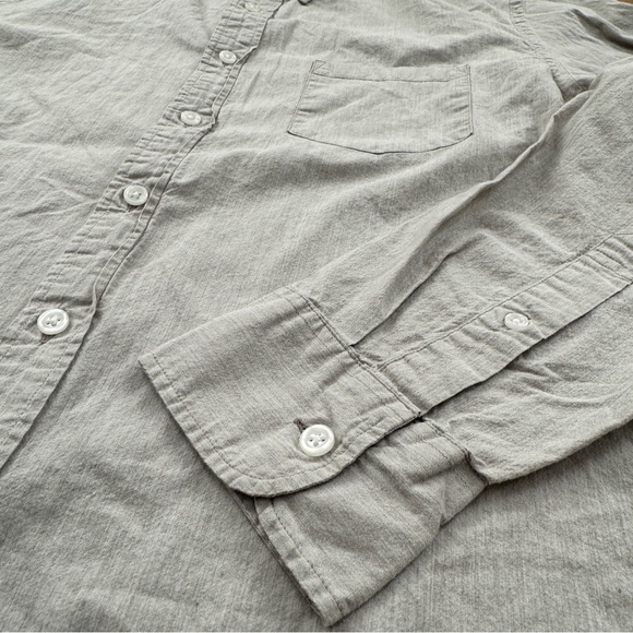 J Crew Mercantile Slim Fit Flex Shirt Gray Lightweight Beach Shirt - Picture 7 of 10